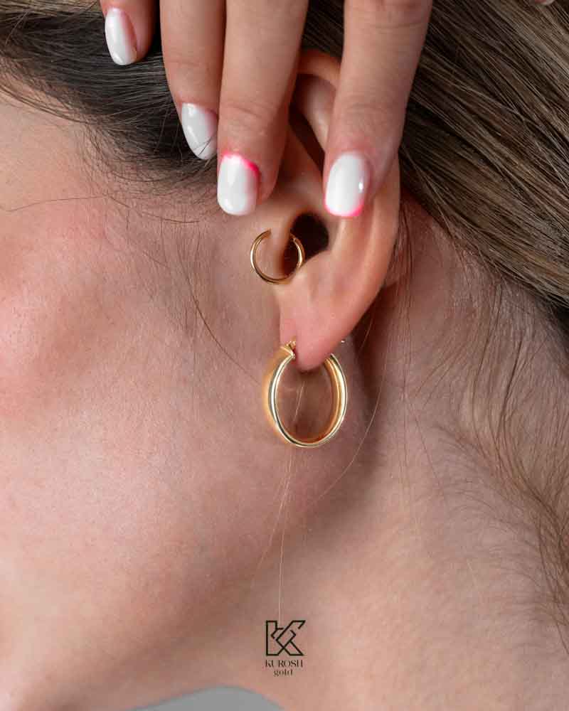 گوشواره لوکس آینه ای