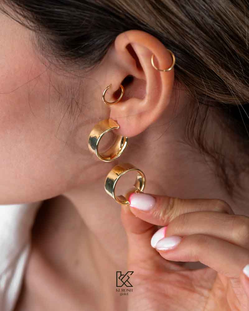 گوشواره لوکس آینه ای
