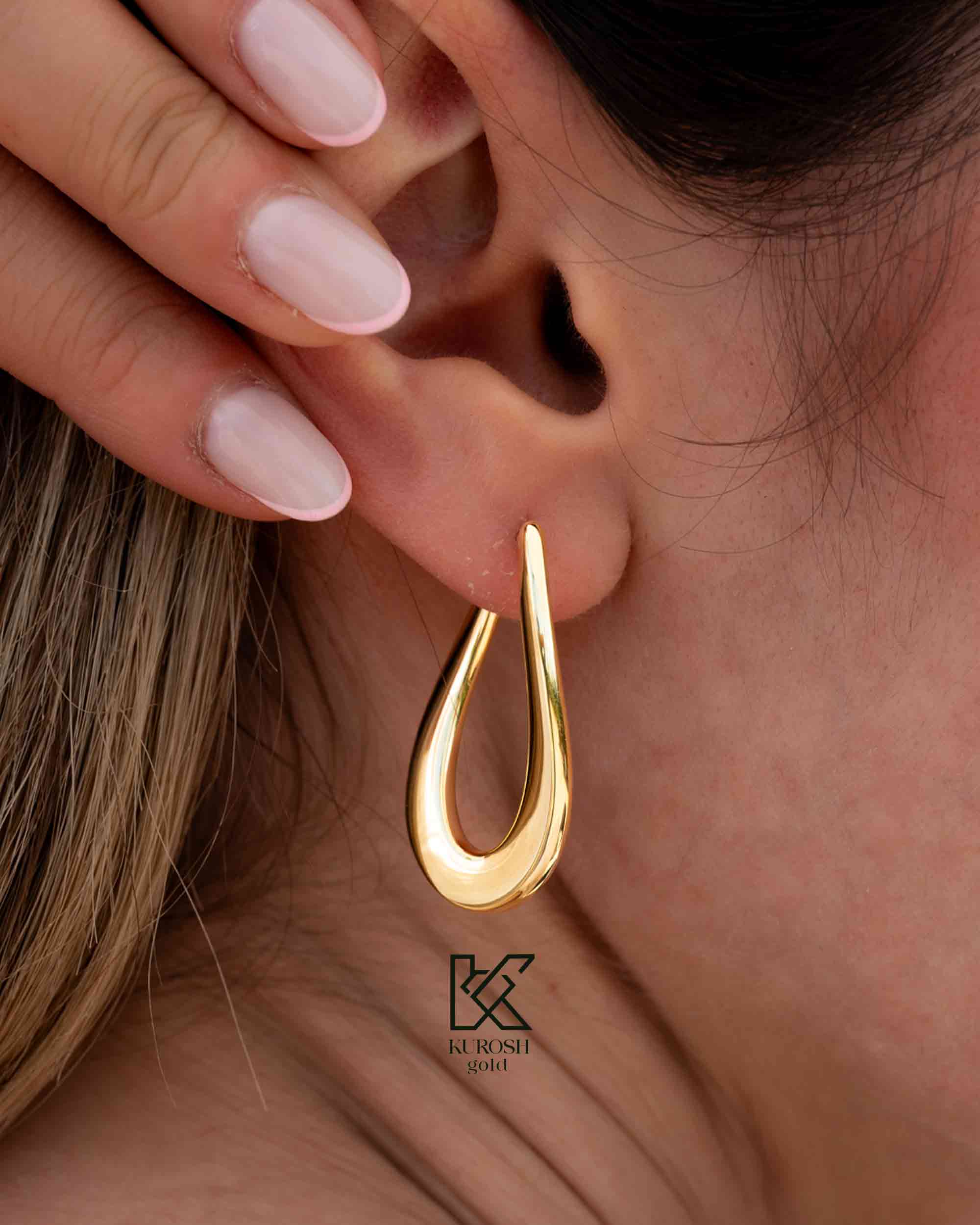 گوشواره حلقه ای لوکس
