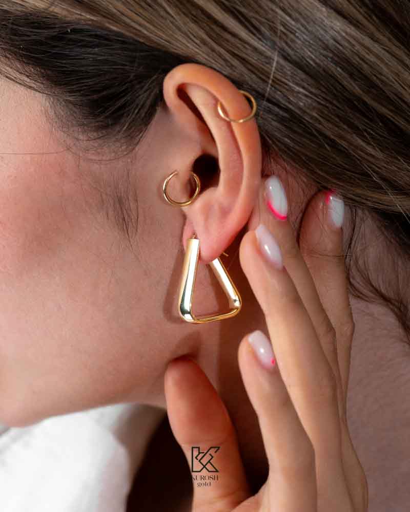 گوشواره لوکس آینه ای
