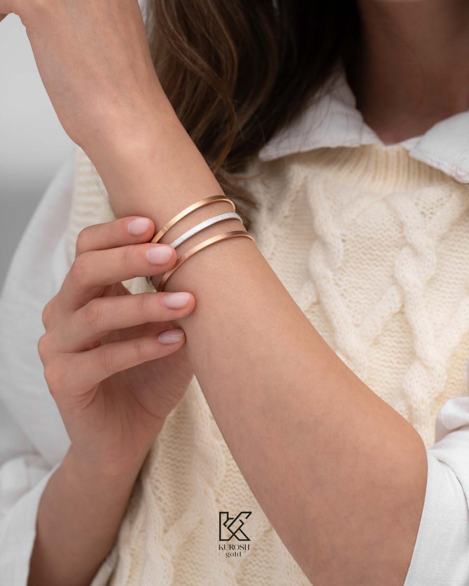 دستبند النگویی مات