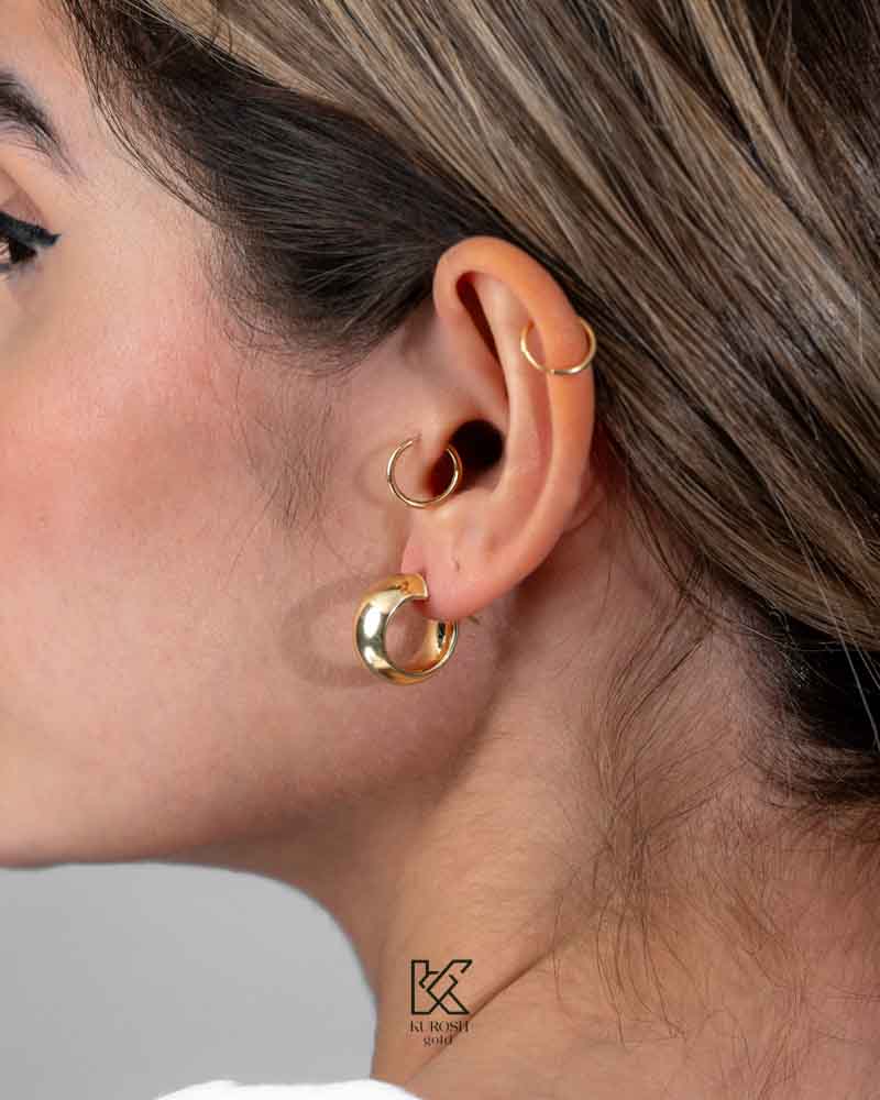 گوشواره لوکس آینه ای